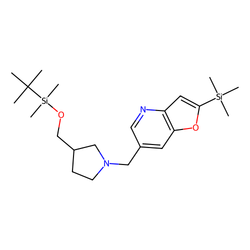 6-((3-((tert-butyldimethylsilyloxy)methyl)pyrrolidin-1-yl)methyl)-2-(trimethylsilyl)furo[3,2-b]pyridine