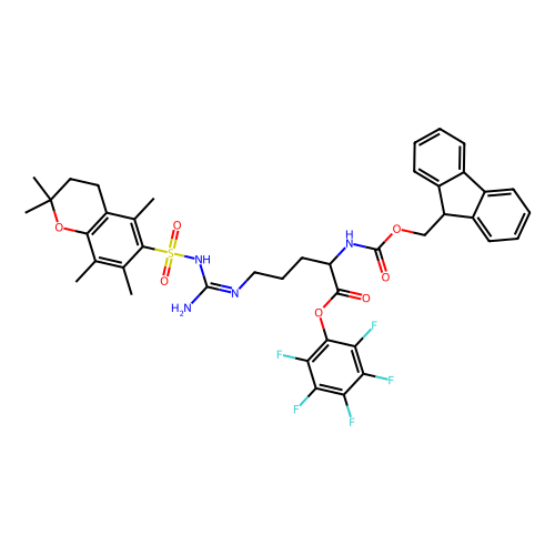 nalpha-fmoc-nomega-(2,2,5,7,8-pentamethylchroman-6-sulfonyl)-d-arginine pentafluorophenyl ester (c09-0987-917)