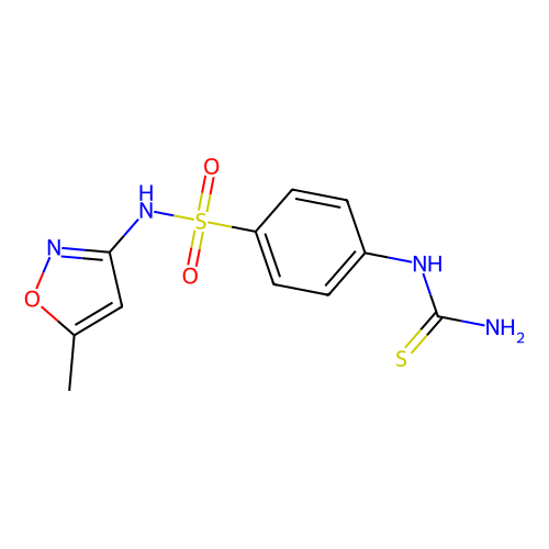 n-(5-methyl-isoxazol-3-yl)-4-thioureido-benzenesulfonamide