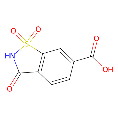 3-oxo-2,3-dihydro-1,2-benzisothiazole-6-carboxylic acid 1,1-dioxide (c09-0997-136)