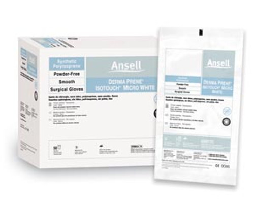 ansell gammex non latex pi micro white surgical gloves 10222585
