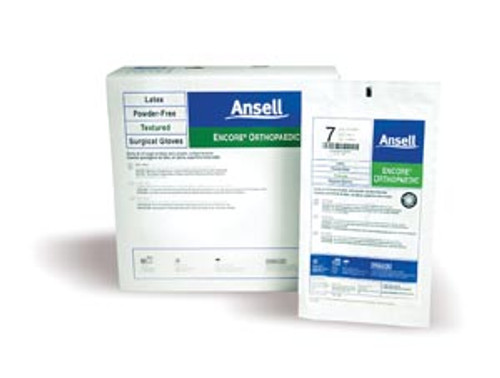 ansell encore powder free orthopaedic sterile surgical gloves 10082183