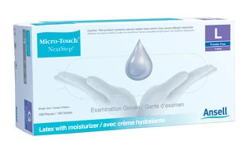 ansell micro touch style 42 nextstep powder free latex exam gloves