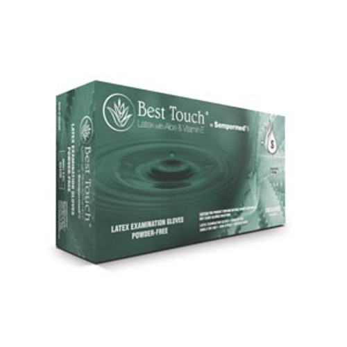 sempermed best touch latex gloves with aloe  vitamin e 10235092