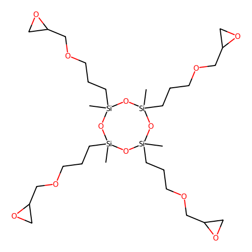 2,4,6,8-tetramethyl-2,4,6,8-tetrakis(propyl glycidyl ether)cyclotetrasiloxane (c09-1075-787)