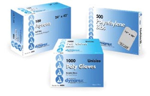dynarex polyethylene bibs 10083451