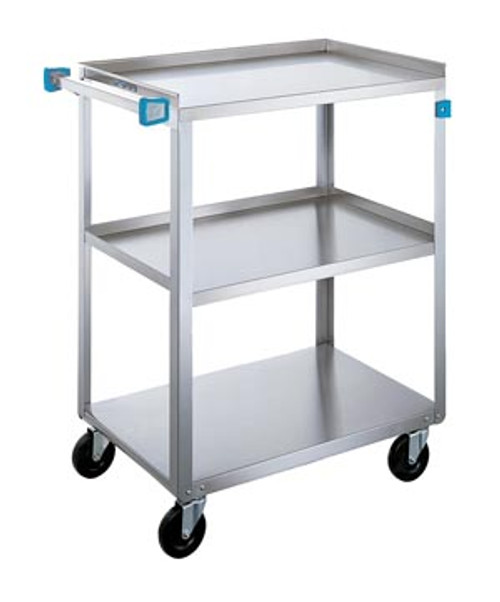 Medium Duty Cart, 2 Shelves, 20"W x 30"L x 35Ã‚Â¾"H, 500 lb Capacity, 4" Swivel Casters, 18" x 27" Shelf, 18Ã‚Â¾" Clearance