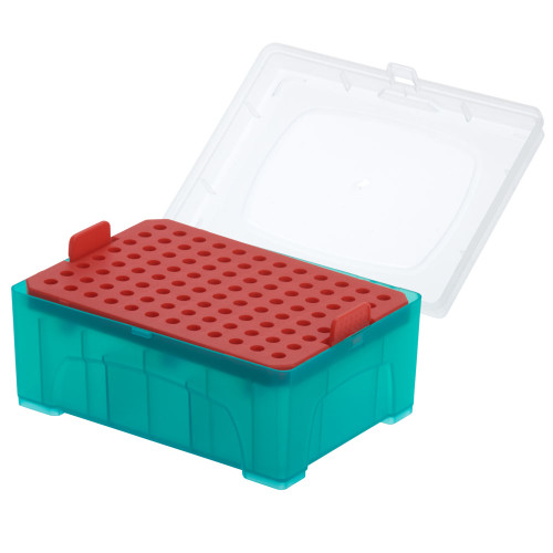 10µl/10µl extended length pipette tip rack, empty rack for bulk tips, wafer included, non-sterile