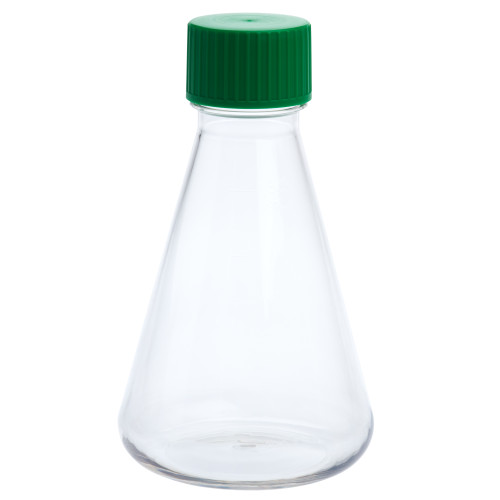 500ml erlenmeyer flask, solid cap, plain bottom, petg, sterile (c33-1614-757)