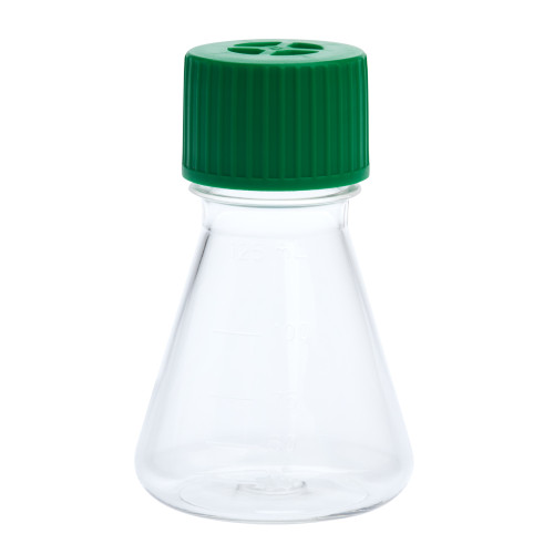 125ml erlenmeyer flask, vent cap, plain bottom, petg, sterile (c33-1614-759)