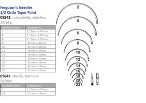 cincinnati suture needles sterile 10301555