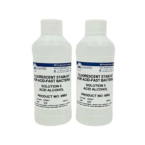 Fluorescent Stain - Solution II - Acid Alcohol (2 x 250mL)