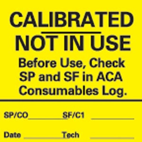 timemed aca calibration labeling system 10101043