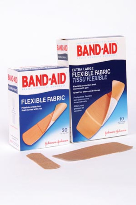 j j band aid flexible fabric adhesive bandages 10192570