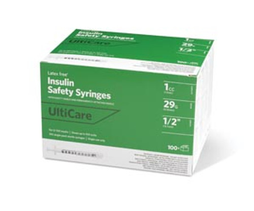 ultimed ulticare insulin fixed needle safety syringes 10271758