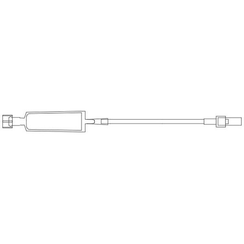 extension set, 0.22 micron filter, 6" tubing, 3.3 ml pv, dehp-free