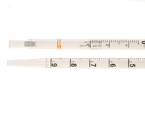 10ml pipet, wide tip, individually wrapped, paper/plastic, bag, sterile