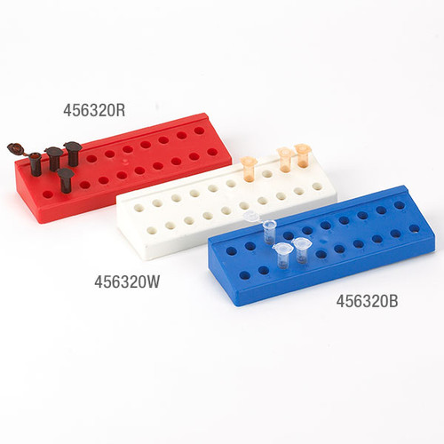 rack for 1 5ml and 2 0ml microcentrifuge tubes reinforced pp 20 place blue