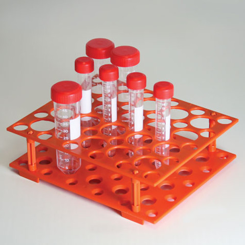 rack for 15ml and 50ml centrifuge tubes abs orange