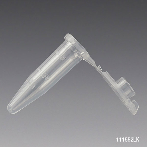 microcentrifuge tube 1 5ml pp attached locking snap cap graduated natural lot certified rnase dnase pyrogen atp and human dna free