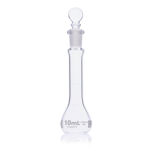 flask volumetric globe glass 10ml class b to contain tc astme288 6 box