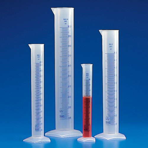 graduated cylinder pp printed graduations 25ml c03 0120 360