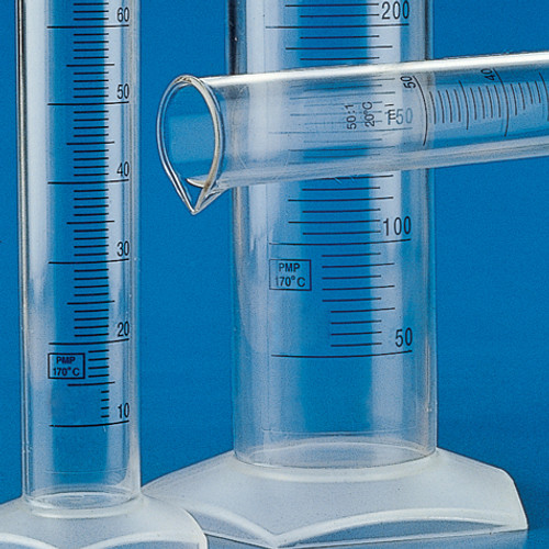 graduated cylinder pmp tpx printed graduations 25ml c03 0120 392