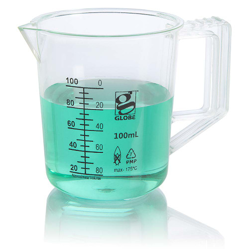 beaker with handle diamond essentials low form printed graduations pmp 5000ml 1 bag