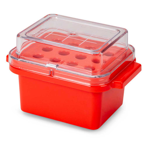 cryocool mini cooler 0 c 12 place 3x4 for blood collection tubes red