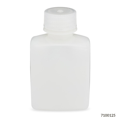 bottle rectangular hdpe bottle 28mm pp screw cap 125ml 4oz 12 pack