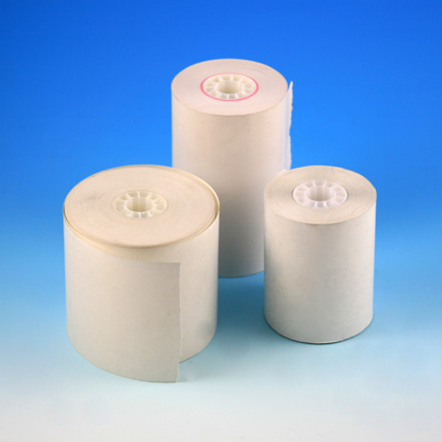 thermal printer paper 58mm wide x 45mm diameter x 80 ft long 3 rolls pack 16 packs unit