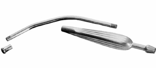 Yankauer Suction Tube, with Removable Tip & Tubing Connection, Small Pattern, Narrow Handle, Length: 8.25