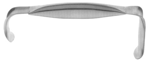 Double-Ended Breast Retractor, With Fiber Optic Light, 37.0 MM X 70.0 MM And 22.0 MM X 54.0 MM Ends, Length: 12.25