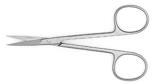 Plastic Utility Scissors, Fine Pattern, Sharp, Slightly-Curved, Length: 4