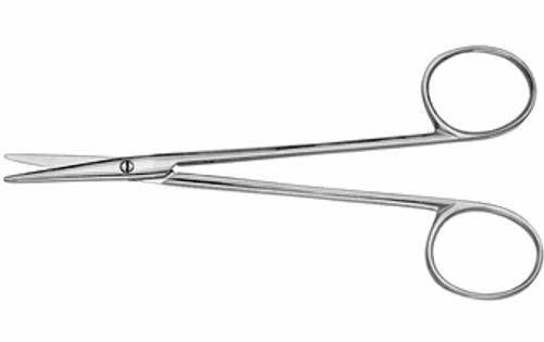 Strabismus Scissors, Rounded Blades, Blunt, Curved, Length: 4