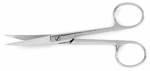 Operating Scissors, Sharp/Sharp, Curved, Length: 6