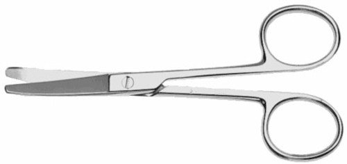 Operating Scissors, Blunt/Blunt, Straight, Length: 6