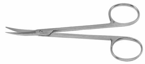 Knapp Iris Scissors, 4-1/2" (10.2 Cm), Curved,Sharp/Blunt Points