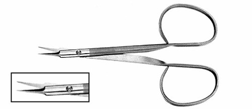 Stitch Scissors, 4-1/2" (11.4 Cm), Curved, Sharp Pointed Tips, Ribbon Type