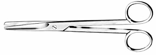 Mayo-Stille Dissecting Scissors, Rounded Blades, Curved, Length: 6.75