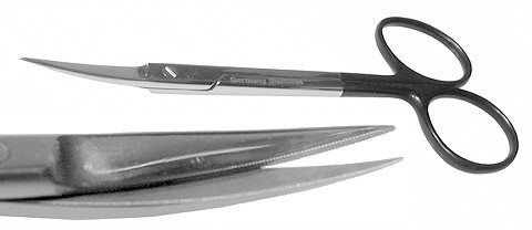 Supercut Iris Supercut scissor Curved Del 4 1/8"