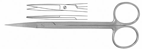 Joseph Rhinoplasty Scissors Sharp Outer Edges Straight 5 3/4"