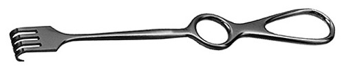 Volkmann Retractor 8 3/4" 3 Prongs, Blunt