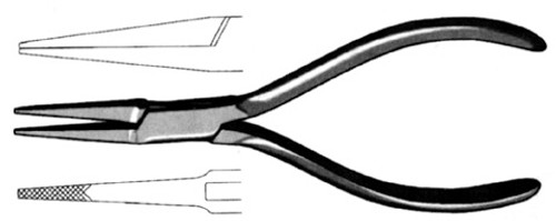 Flat Nose Pliers 2.0 MM Tip 6"