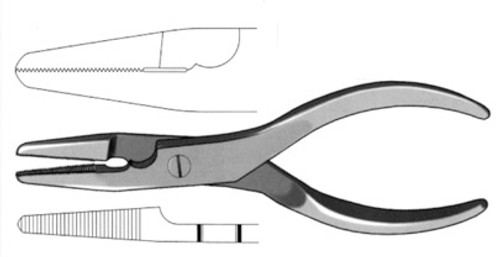 Flat Nose Pliers/Cutter 3.5 Tip 6 1/2"