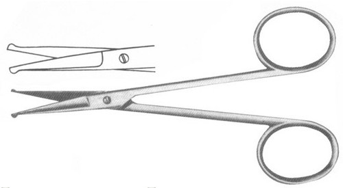 Dissecting Scissors with Ball Tip Probe Curved 4 1/8"