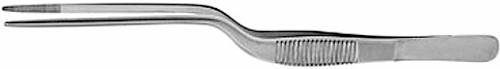 Lucae Ear Forceps, Bayonet, Serrated Tips, Length: 5.5"