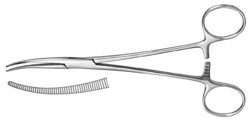 Crafoord (Coller) Artery Forceps Delicate Pattern Curved 7 1/8"