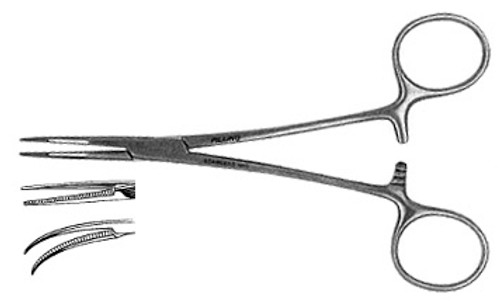 Crile-Baby Forceps, Extra Delicate, Curved, Length: 5.5