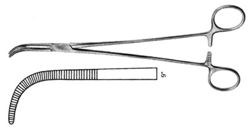 Mixter Forceps, Stongly-Curved, Length: 9